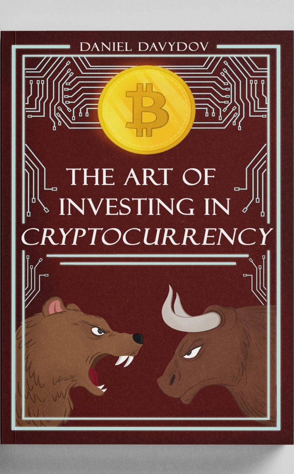 Book cover featuring a Bitcoin symbol, circuit design, and bull and bear illustrations.