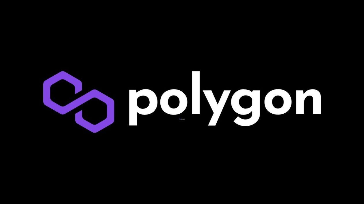 Polygon logo with a purple symbol and 'polygon' text in white against a black background.