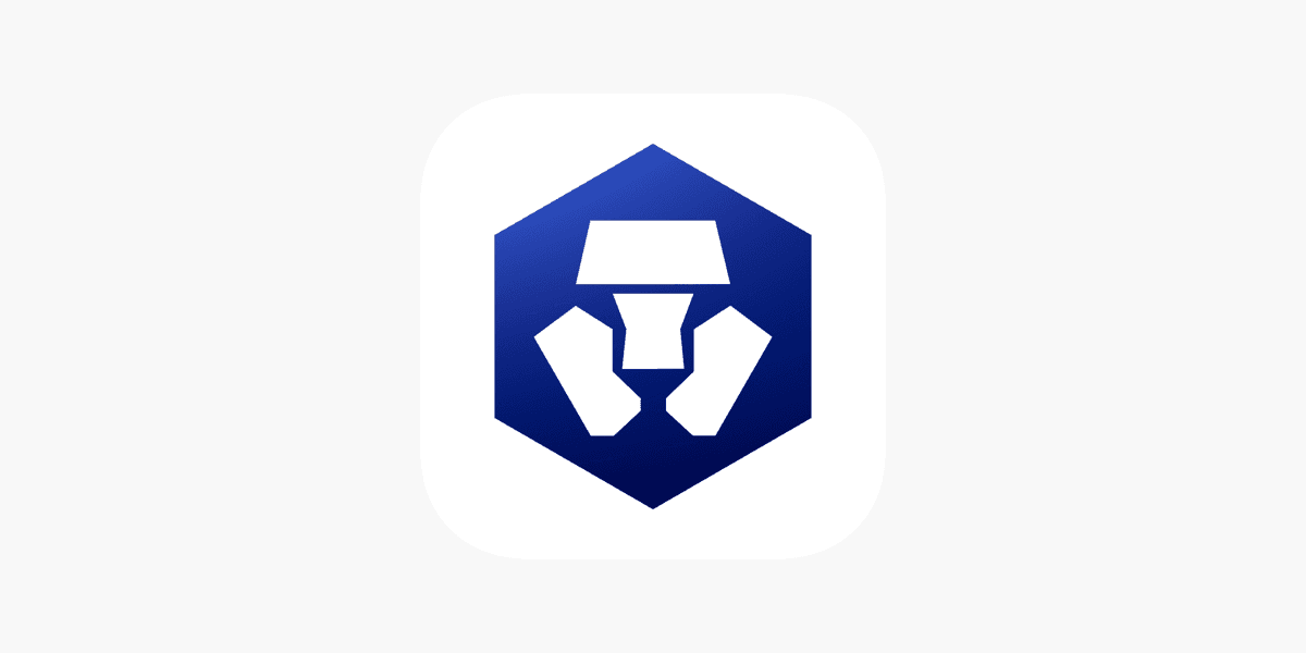 Blue hexagon logo with a white abstract lion head design in the center on a white background.