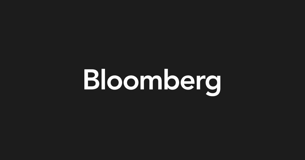 Black background with the word 'Bloomberg' in white, bold text centered.